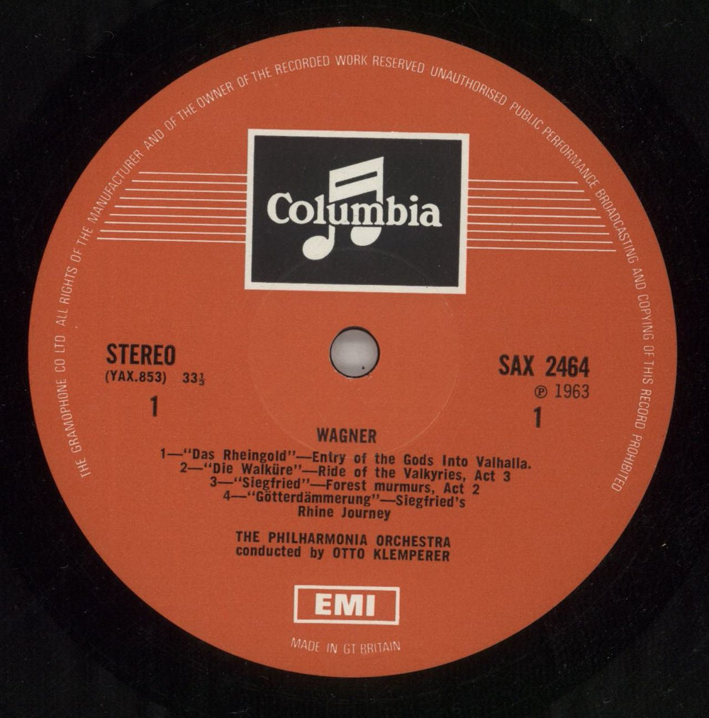 Richard Wagner Klemperer conducts more Wagner UK vinyl LP album (LP record) WGXLPKL524340