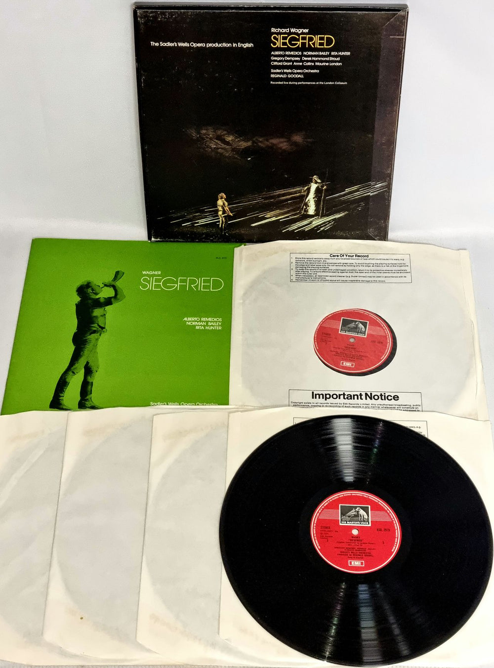 Richard Wagner Siegfried UK 5-LP vinyl album record set WGX5LSI774336