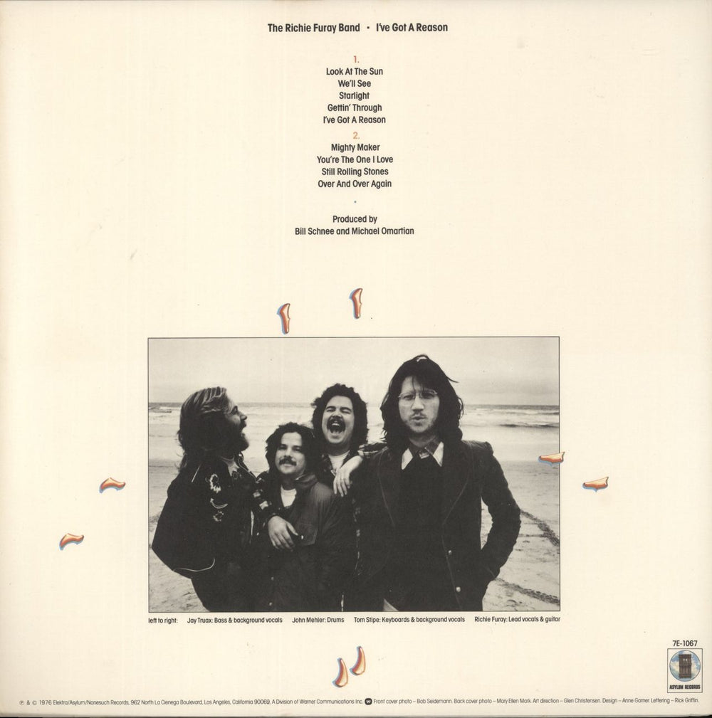 Richie Furay I've Got A Reason US vinyl LP album (LP record)