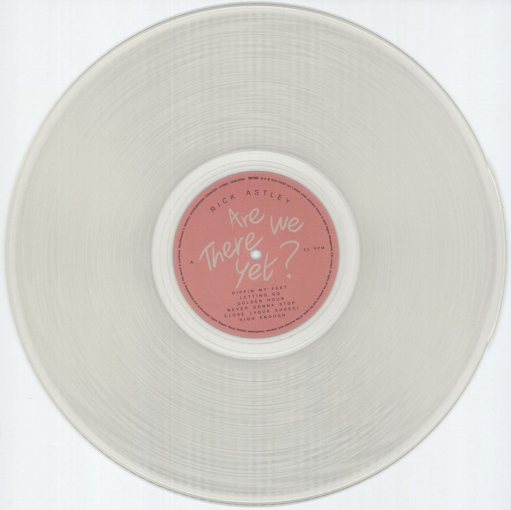 Rick Astley Are We There Yet? - Natural Vinyl UK vinyl LP album (LP record) ASTLPAR872517