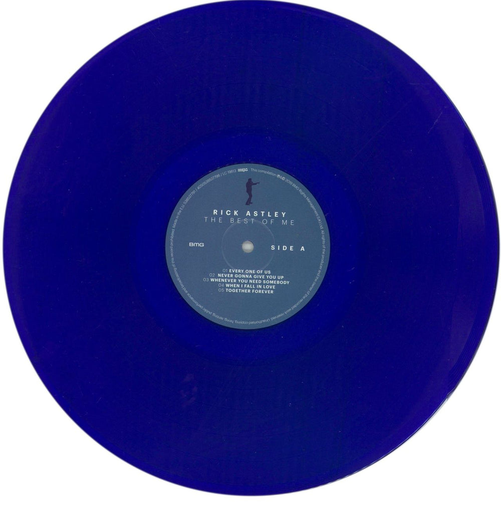 Rick Astley The Best Of Me - 180gm Blue Vinyl - EX UK 2-LP vinyl record set (Double LP Album) AST2LTH864822