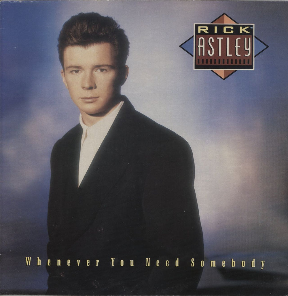 Rick Astley Whenever You Need Somebody Greek vinyl LP album (LP record) RCLP70074