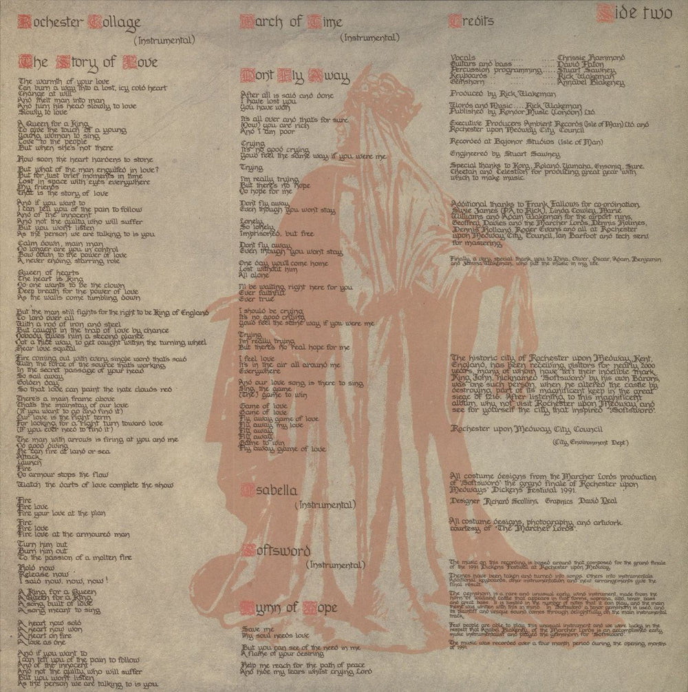 Rick Wakeman Softsword UK vinyl LP album (LP record) 1991