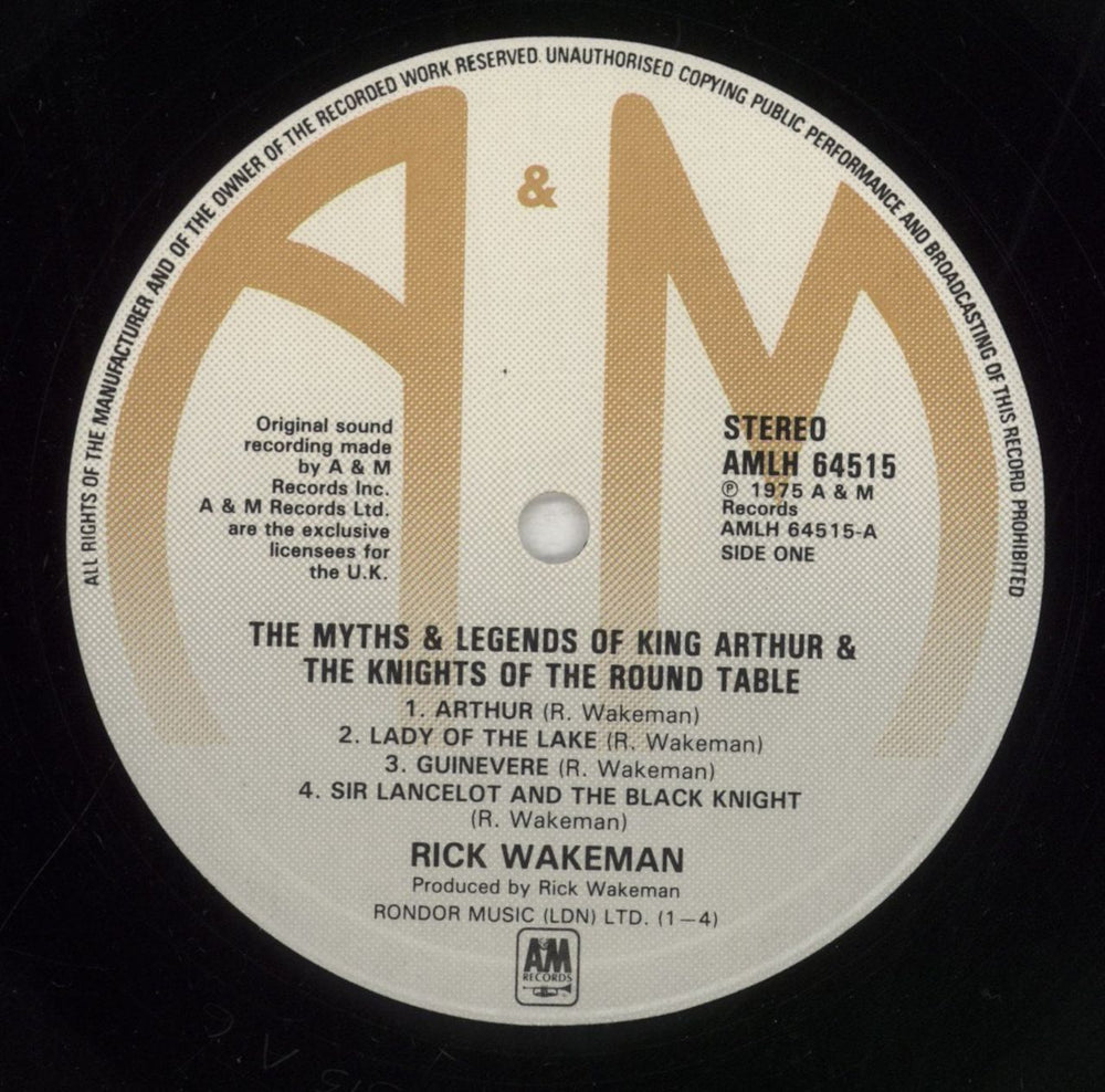 Rick Wakeman The Myths And Legends - 2nd - EX UK vinyl LP album (LP record) RKWLPTH210322