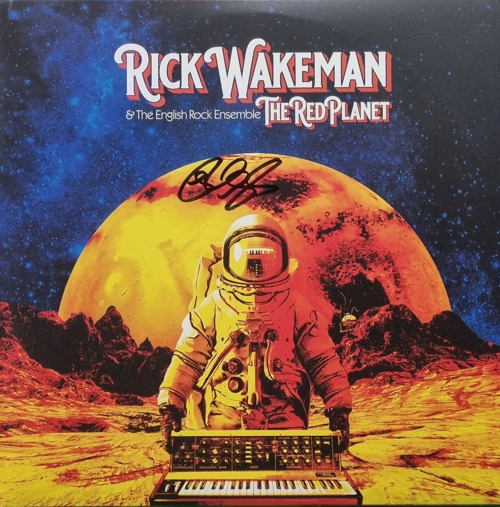 Rick Wakeman The Red Planet - Red Vinyl Numbered & Autographed UK 2-LP vinyl record set (Double LP Album) RND101LPSE