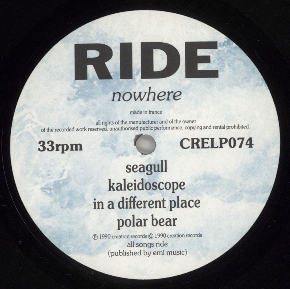 Ride Nowhere UK vinyl LP album (LP record) RIDLPNO260319