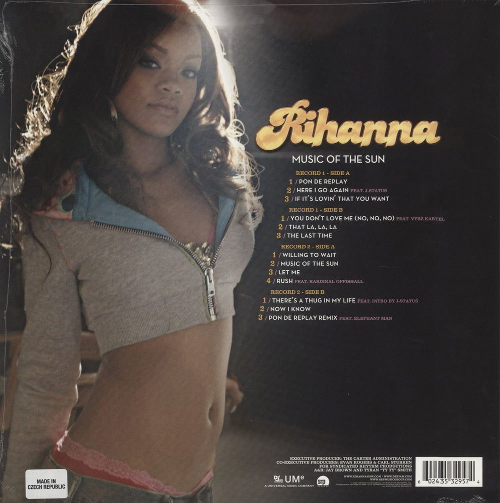 Rihanna Music Of The Sun - Yellow Vinyl - Sealed US 2-LP vinyl record set (Double LP Album) 602435329574