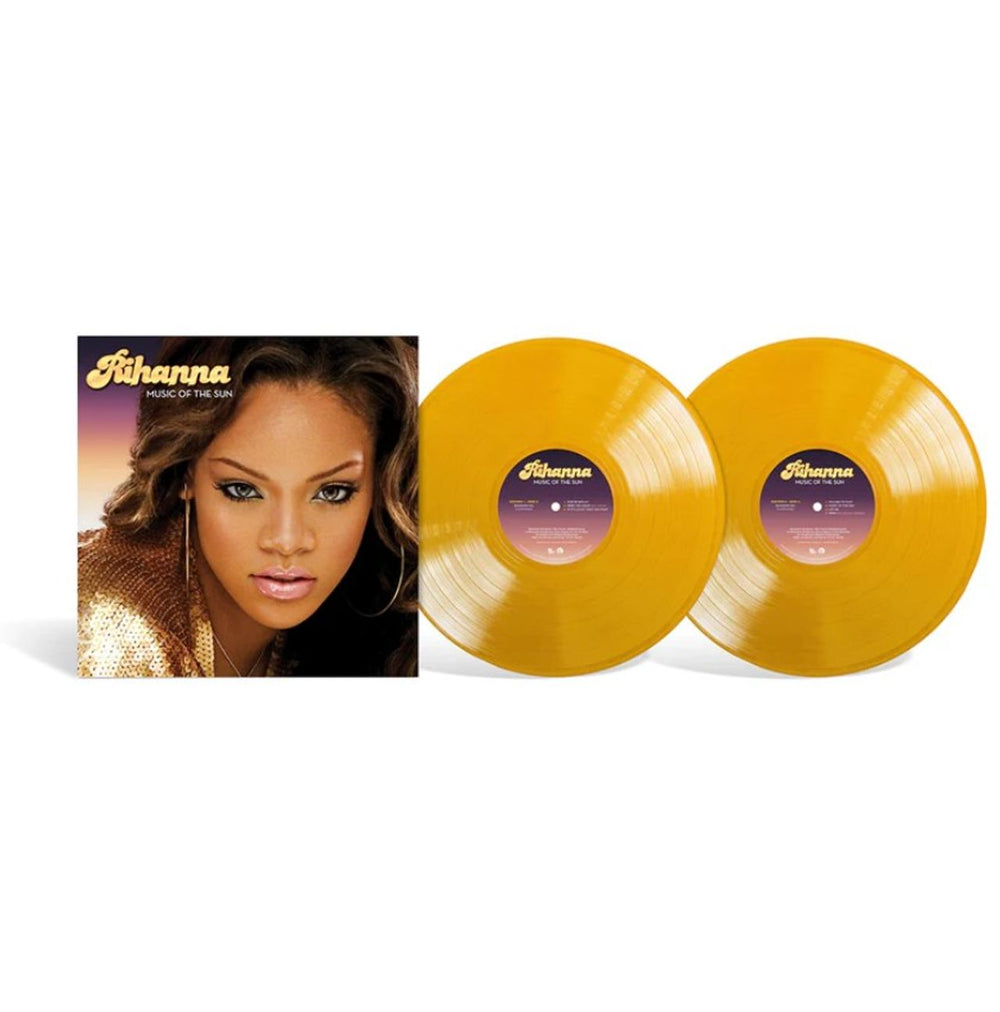 Rihanna Music Of The Sun - Yellow Vinyl - Sealed US 2-LP vinyl record set (Double LP Album) RH12LMU858517