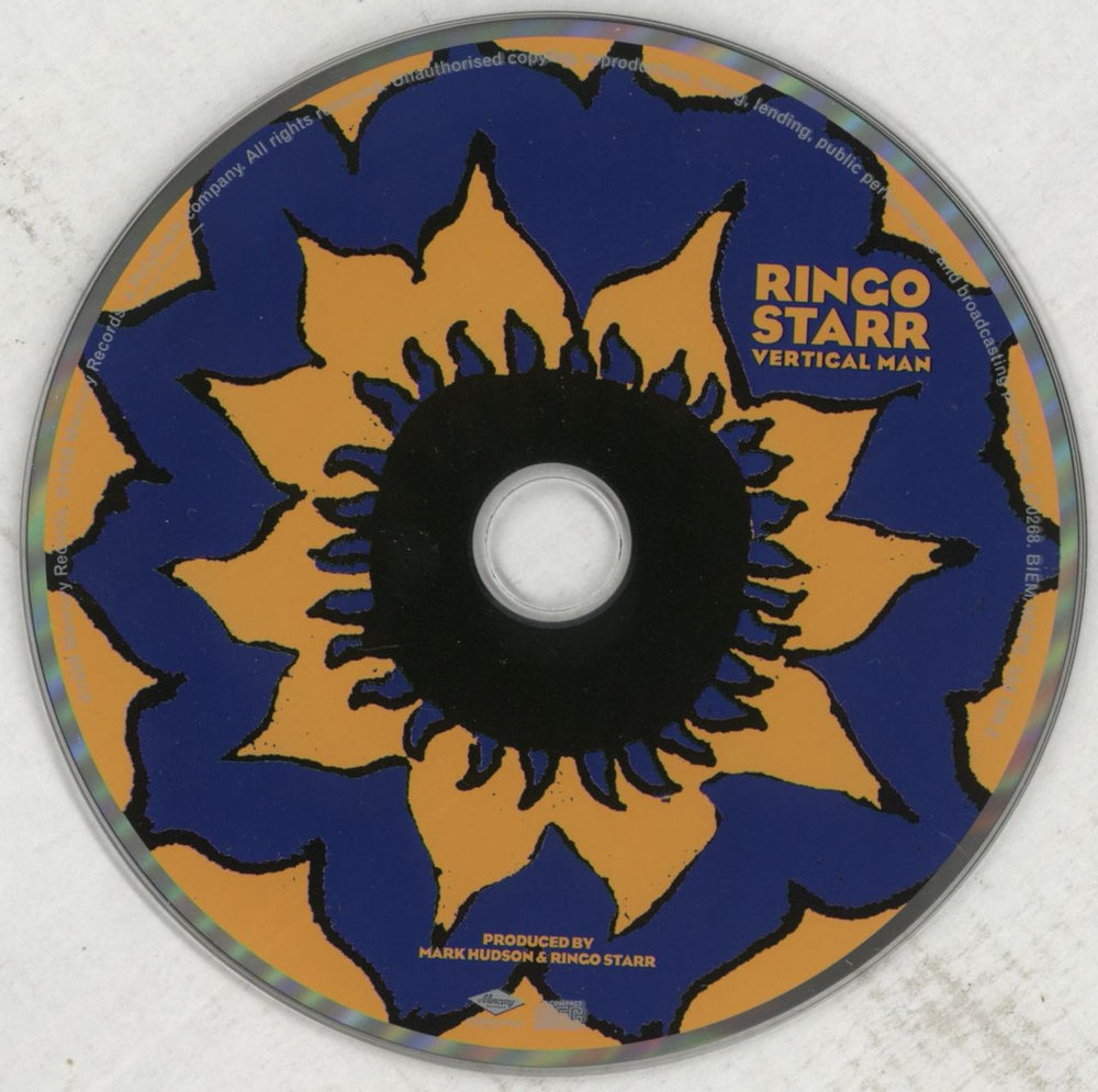 Ringo Starr Vertical Man UK CD album (CDLP) RINCDVE607299