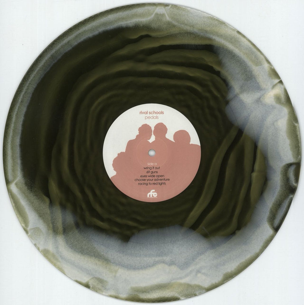 Rival Schools Pedals - Green & Bone Swirl Vinyl US vinyl LP album (LP record) RVHLPPE880256