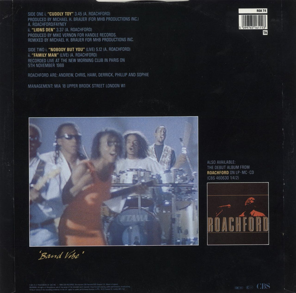 Roachford Cuddly Toy UK 12" vinyl single (12 inch record / Maxi-single) 5099765161113