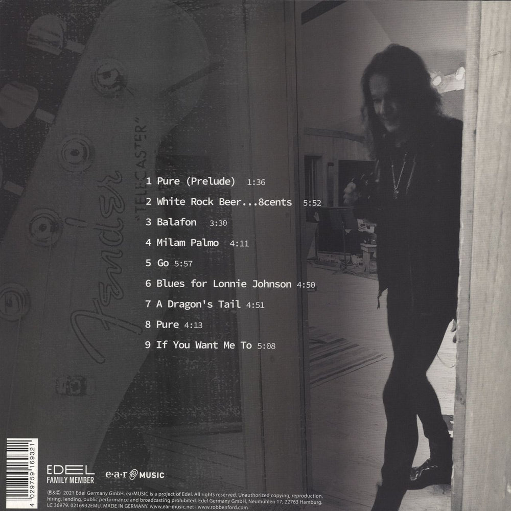 Robben Ford Pure UK vinyl LP album (LP record)