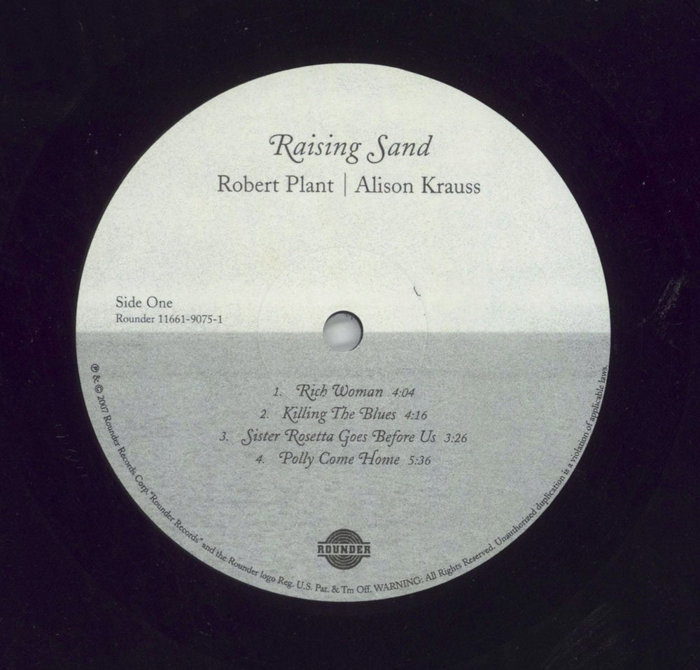 Robert Plant Raising Sand - 180gm US 2-LP vinyl record set (Double LP Album) PLA2LRA849622