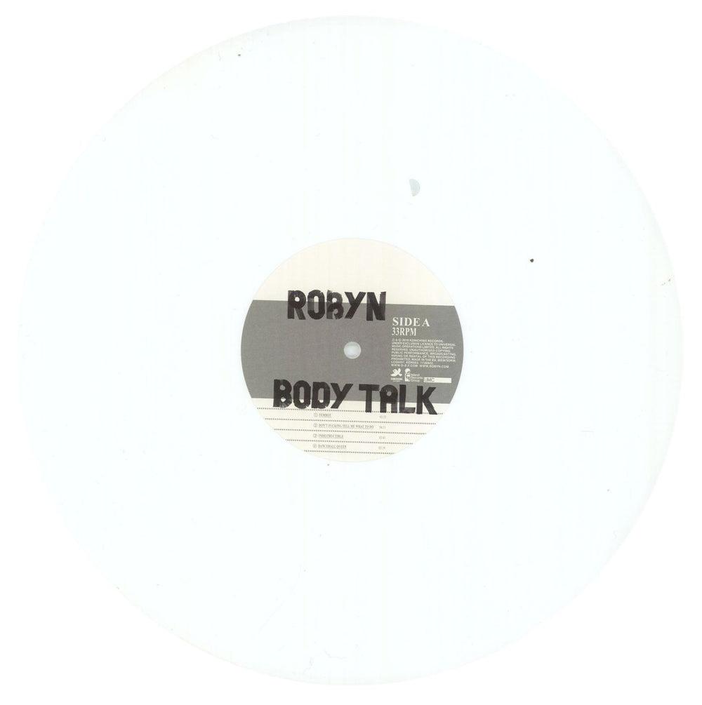Robyn Body Talk - RSD '19 - White Vinyl US 2-LP vinyl record set (Double LP Album) RYN2LBO856280