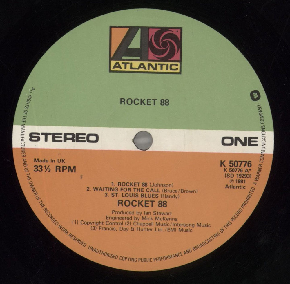 Rocket 88 Rocket 88 UK vinyl LP album (LP record) R88LPRO857793