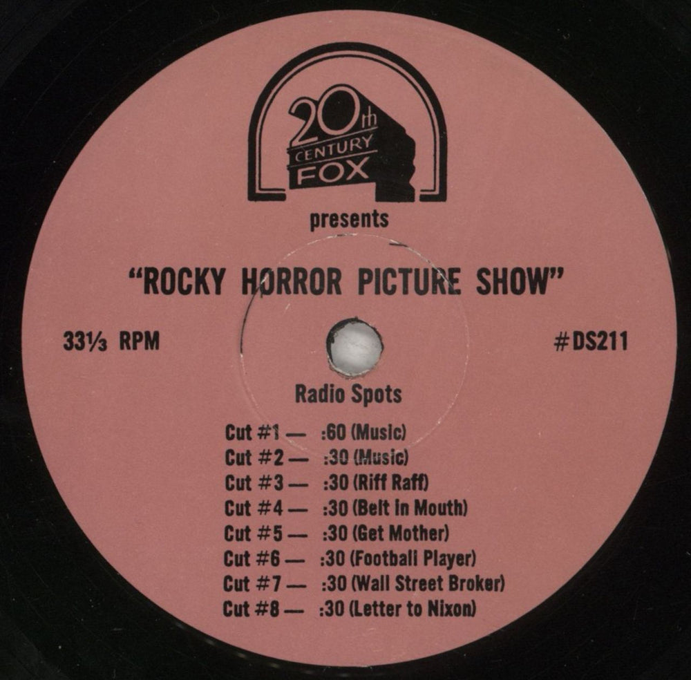 Rocky Horror Rocky Horror Picture Show - Radio Spots US Promo 7" vinyl single (7 inch record / 45) #DS211