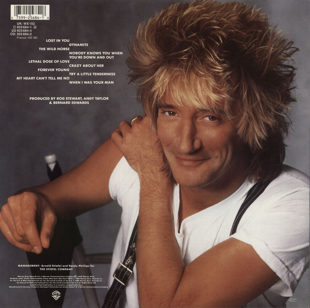 Rod Stewart Out Of Order UK vinyl LP album (LP record) 075992568418