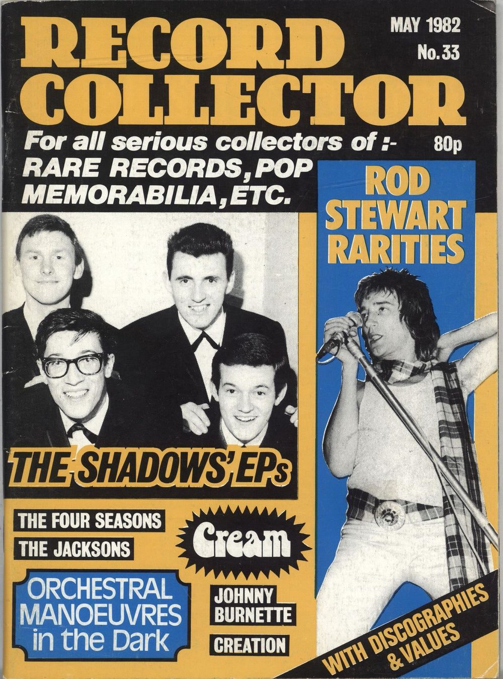 Rod Stewart Record Collector - May 1982 UK magazine MAY 1982