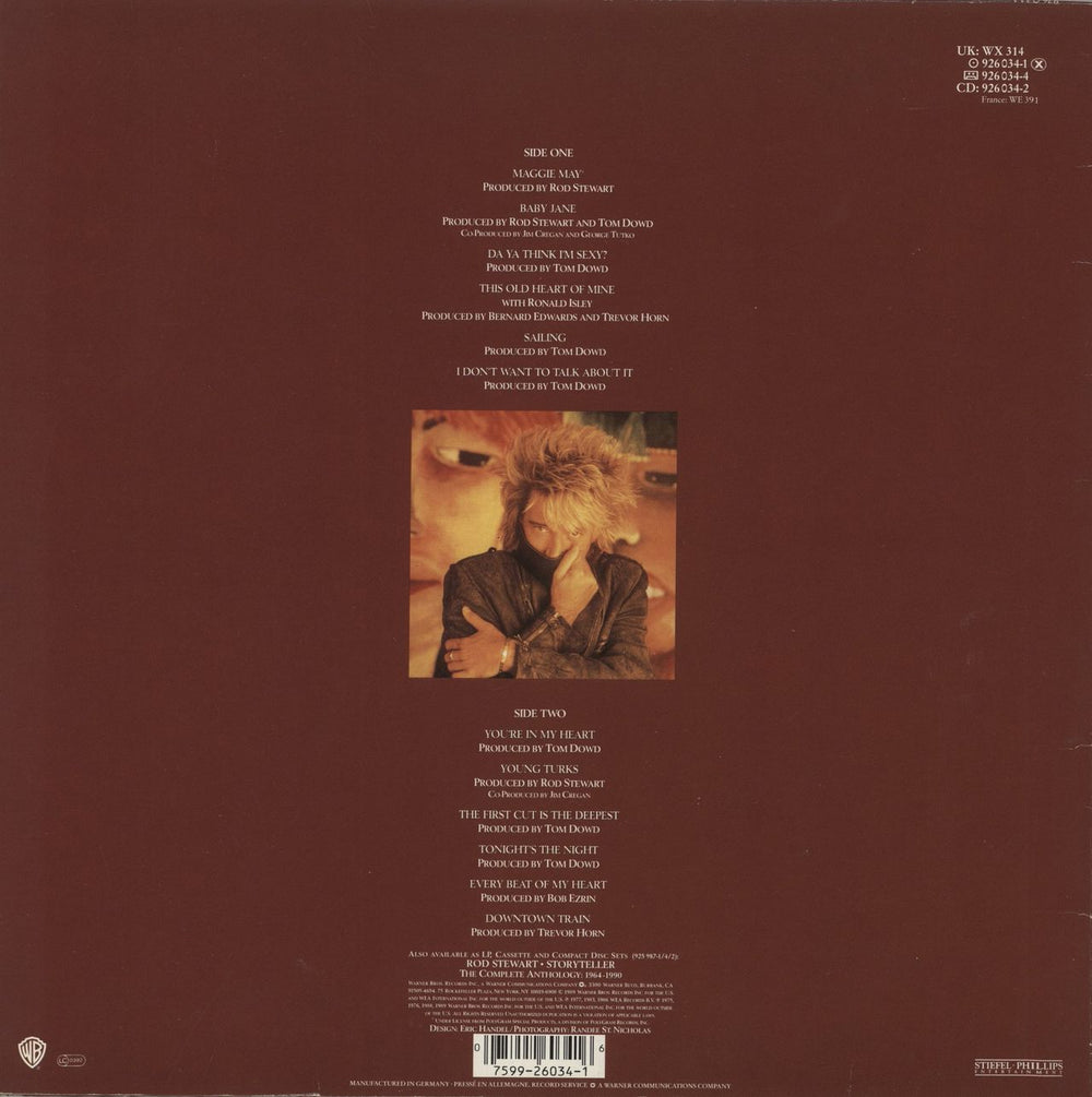 Rod Stewart The Best Of Rod Stewart UK vinyl LP album (LP record) 075992603416