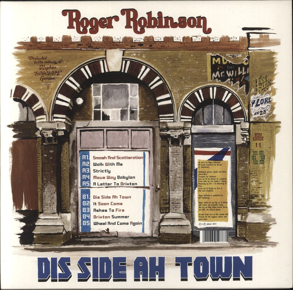 Roger Robinson Dis Side Ah Town German vinyl LP album (LP record)