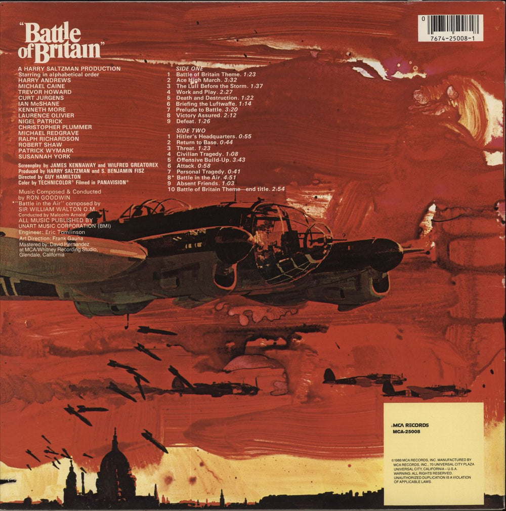 Ron Goodwin Battle Of Britain US vinyl LP album (LP record)