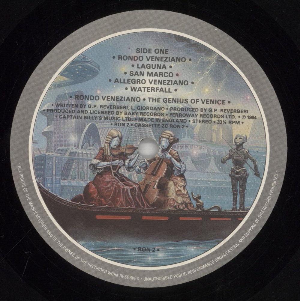 Rondo Veneziano The Genius Of Venice UK vinyl LP album (LP record) R-VLPTH392092