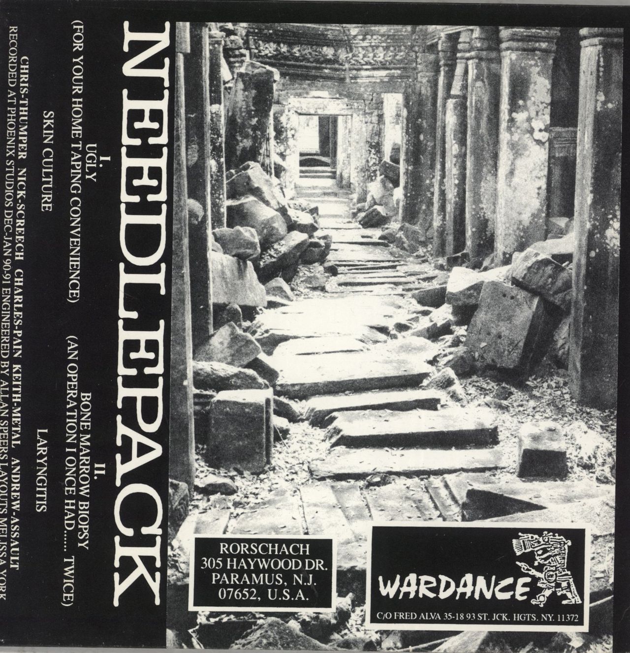 Rorschach Needlepack US 7" vinyl single (7 inch record / 45)