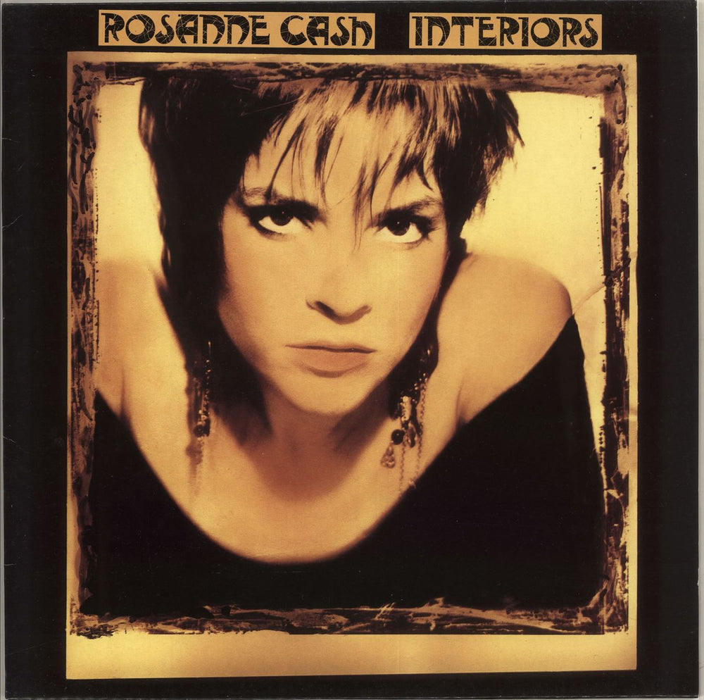Rosanne Cash Interiors UK vinyl LP album (LP record) 4673311