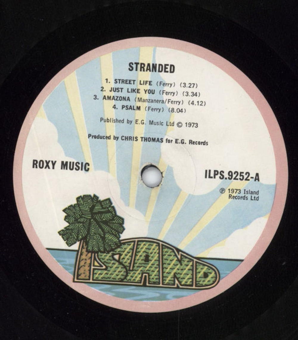 Roxy Music Stranded - VG UK vinyl LP album (LP record) RXYLPST800599