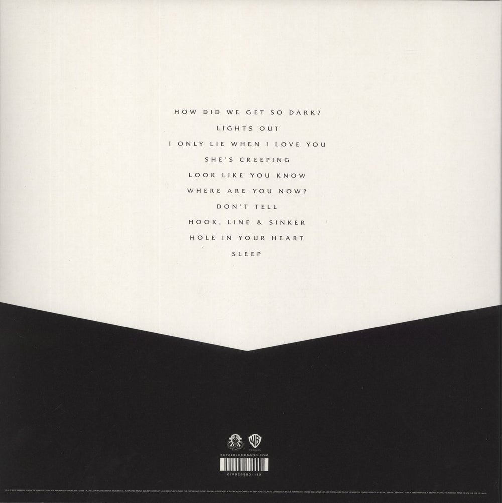 Royal Blood How Did We Get So Dark?: Super Deluxe - Clear Vinyl & 7" - Autographed UK vinyl LP album (LP record) 190295831110