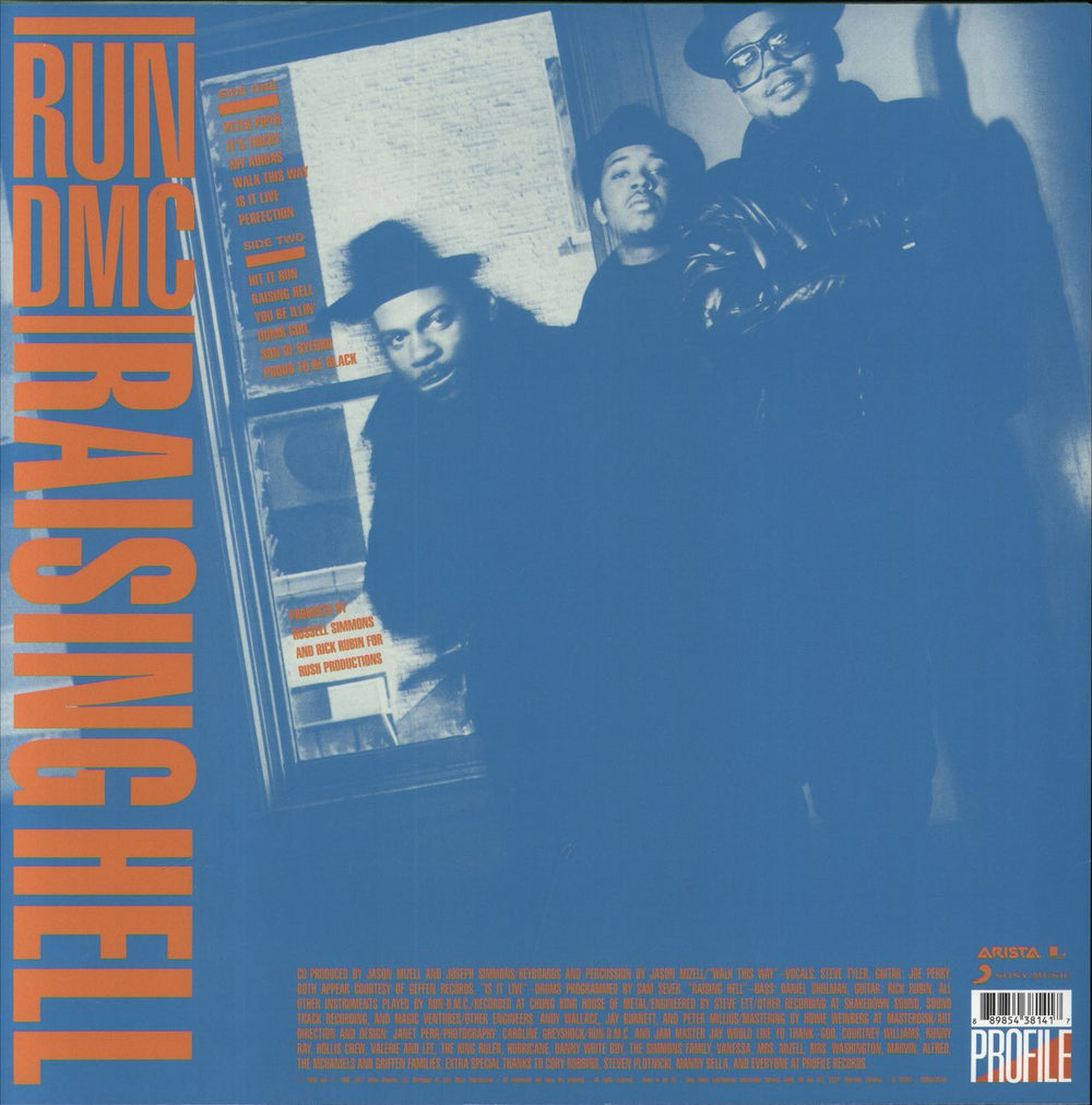 Run DMC Raising Hell - 180 Gram Vinyl UK vinyl LP album (LP record) 889854381417