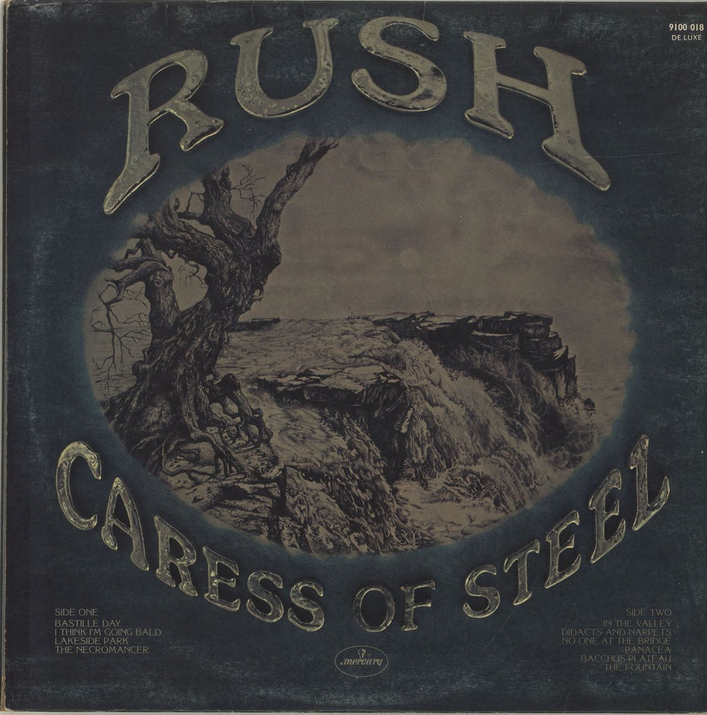 Rush Caress Of Steel - EX UK vinyl LP album (LP record)