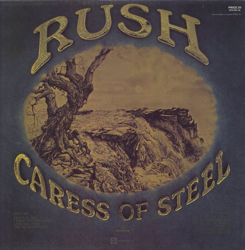 Rush Caress Of Steel - EX UK vinyl LP album (LP record)