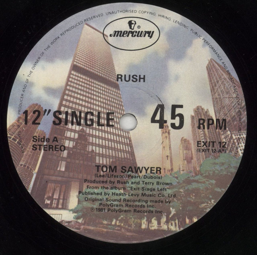 Rush Live! E.P UK 12" vinyl single (12 inch record / Maxi-single) RUS12LI01181