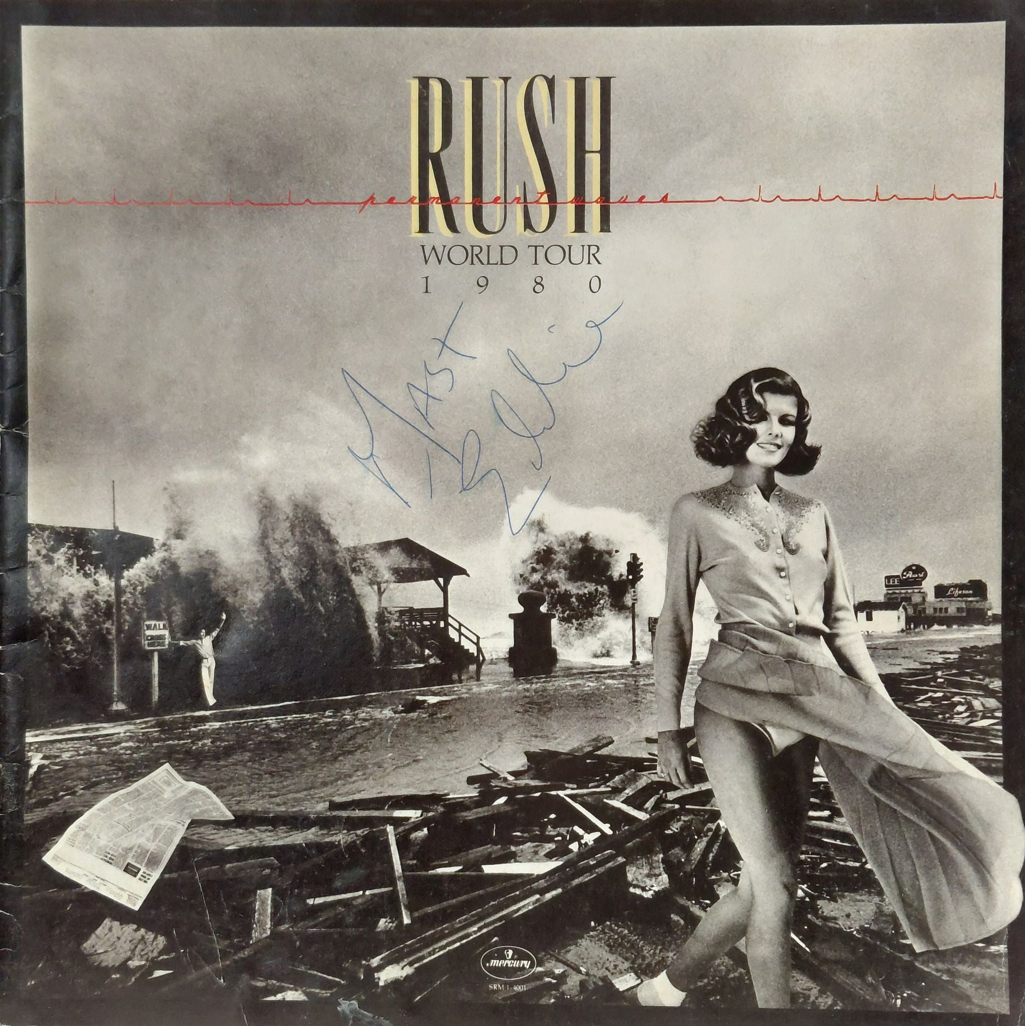Rush Permanent Waves World Tour 1980 - Autographed + 1 UK tour programme SIGNED PROGRAMME