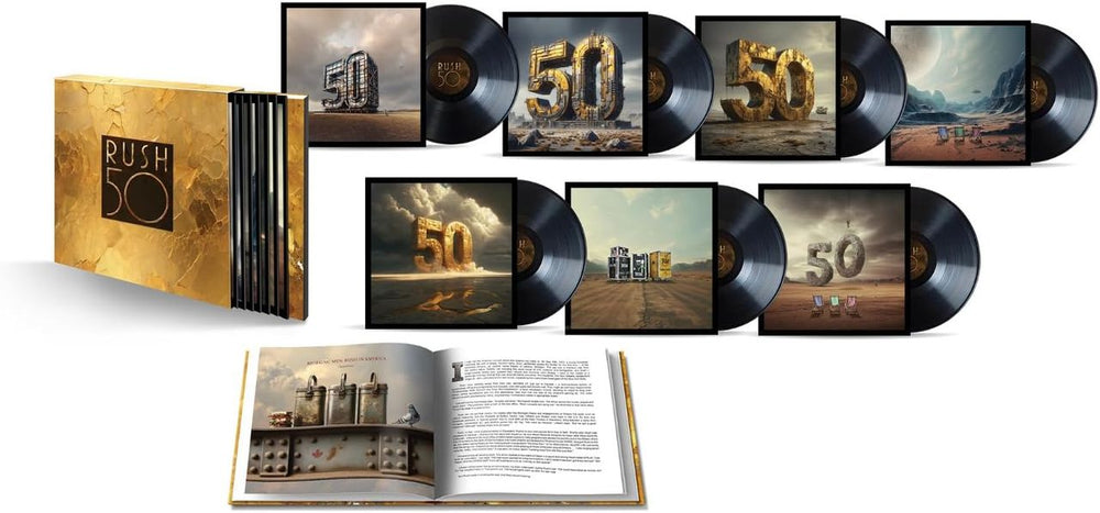 Rush Rush 50 - Deluxe Edition 7-LP Box Set + Hardcover Book - Sealed UK CD Album Box Set 6526277