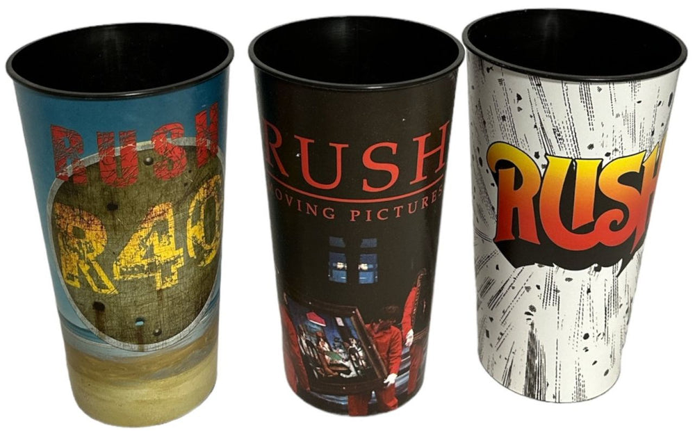 Rush Rush R40 Cups and Wristbands US memorabilia