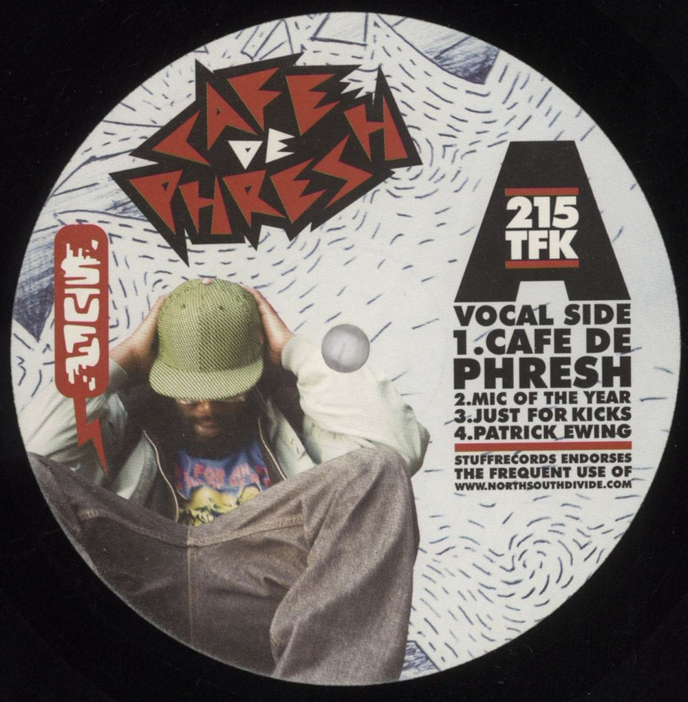 Rustie Cafe De Phresh UK Promo 12" vinyl single (12 inch record / Maxi-single) 54X12CA854568