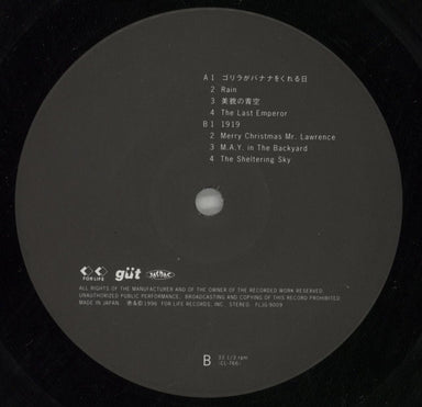 Ryuichi Sakamoto 1996 Japanese 2-LP vinyl record set (Double LP Album) RYU2L68579