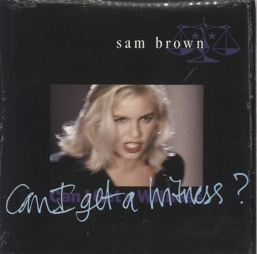 Sam Brown Can I Get A Witness - Shrink UK 7" vinyl single (7 inch record / 45) AM509