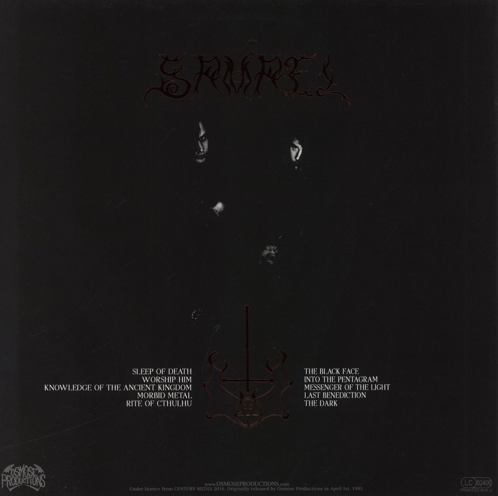 Samael Worship Him French vinyl LP album (LP record)