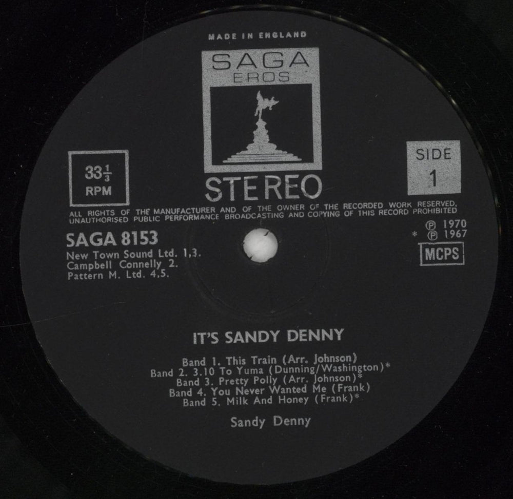 Sandy Denny Sandy Denny - VG UK vinyl LP album (LP record) SNYLPSA596831