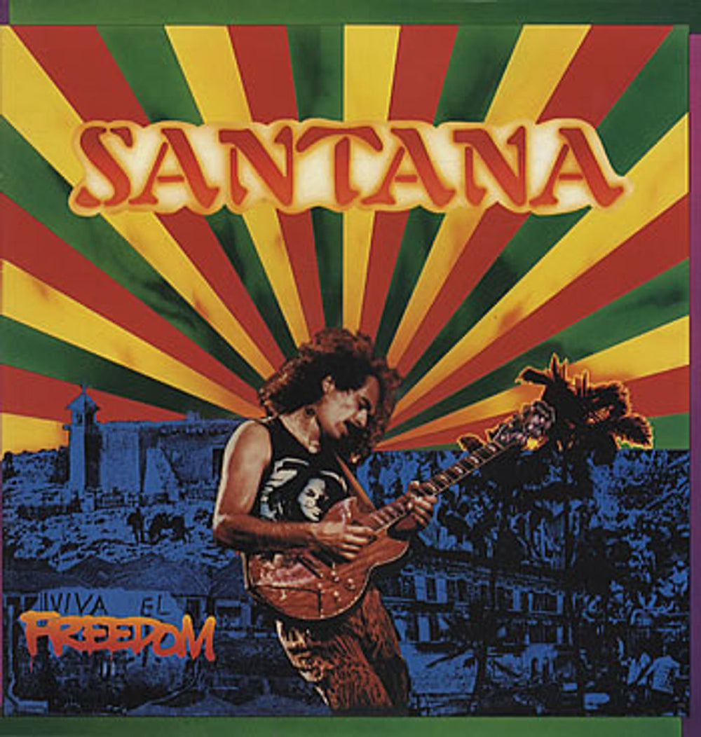 Santana Freedom UK vinyl LP album (LP record) 4503941