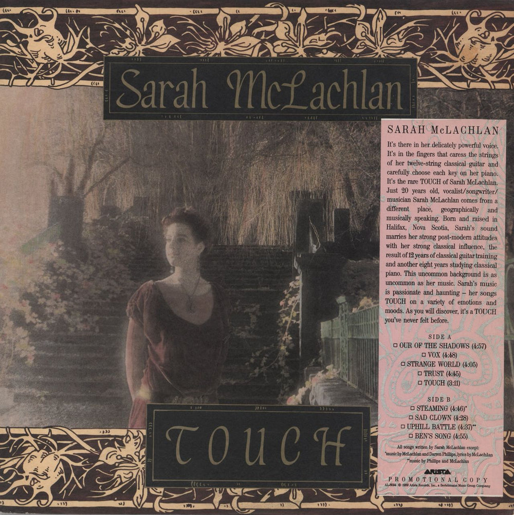 Sarah McLachlan Touch + Timing Strip US Promo vinyl LP album (LP record) AL-8594