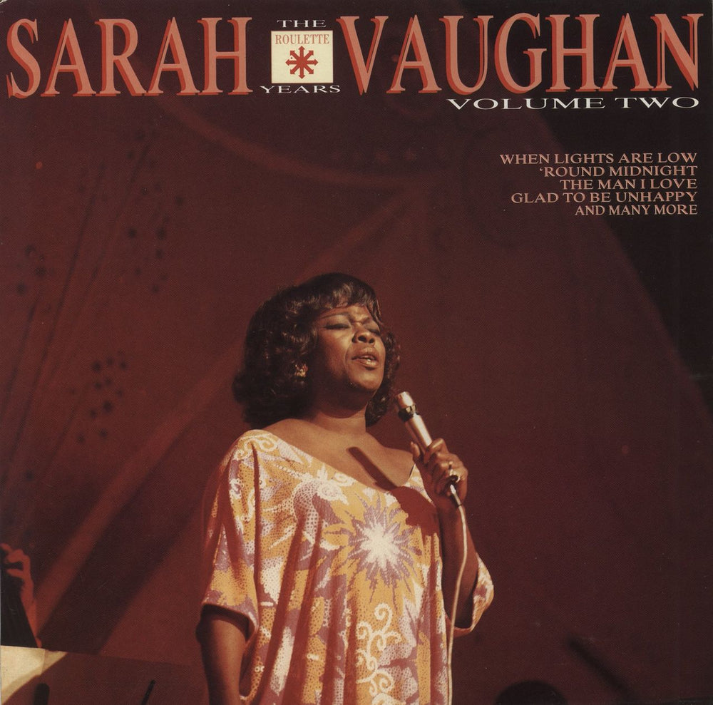 Sarah Vaughan The Roulette Years Volume Two UK vinyl LP album (LP record) ROU1021