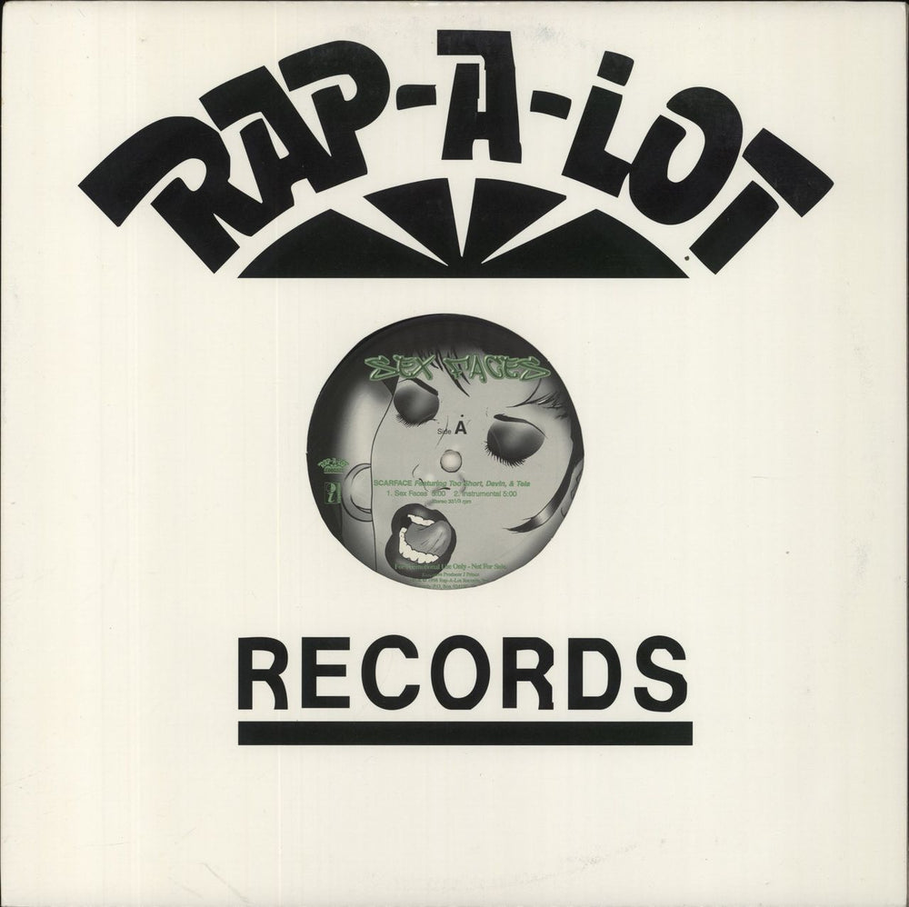Scarface Sex Faces US Promo 12" vinyl single (12 inch record / Maxi-single) 708761313215