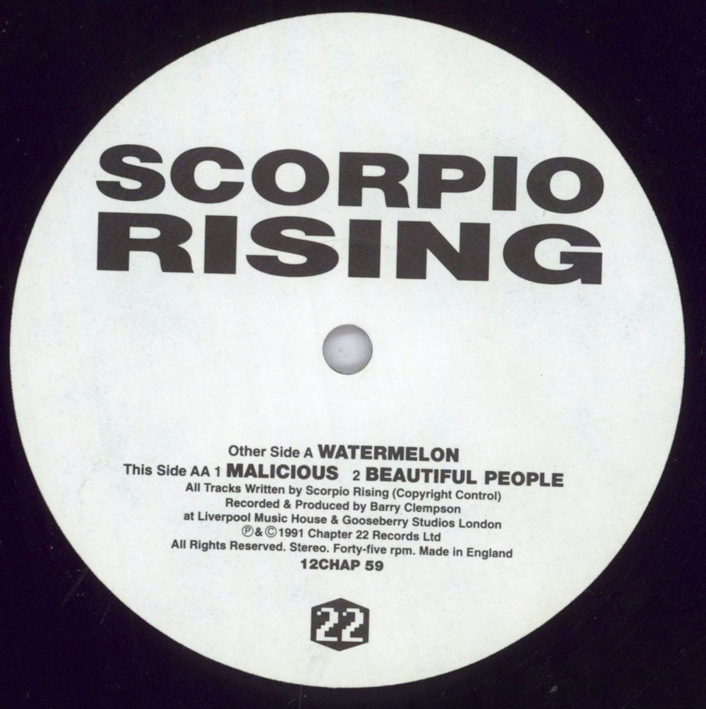 Scorpio Rising Watermelon EP UK 12" vinyl single (12 inch record / Maxi-single) SDJ12WA833910