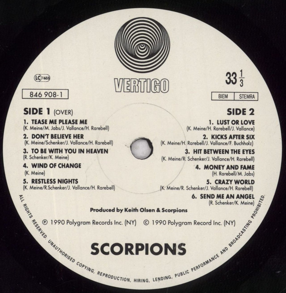 Scorpions Crazy World UK vinyl LP album (LP record) SCOLPCR846889