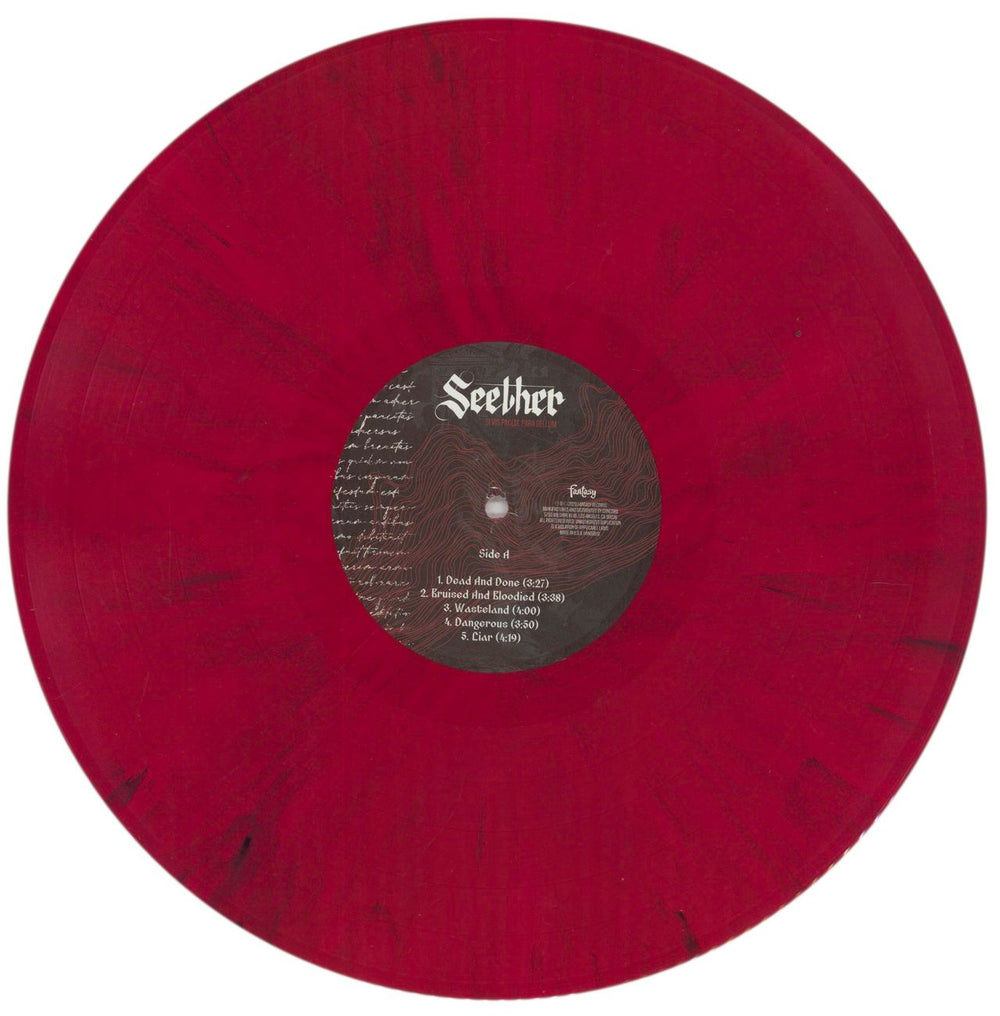 Seether Si Vis Pacem, Para Bellum - Red with Black Splatter Vinyl US 2-LP vinyl record set (Double LP Album) SE12LSI856228
