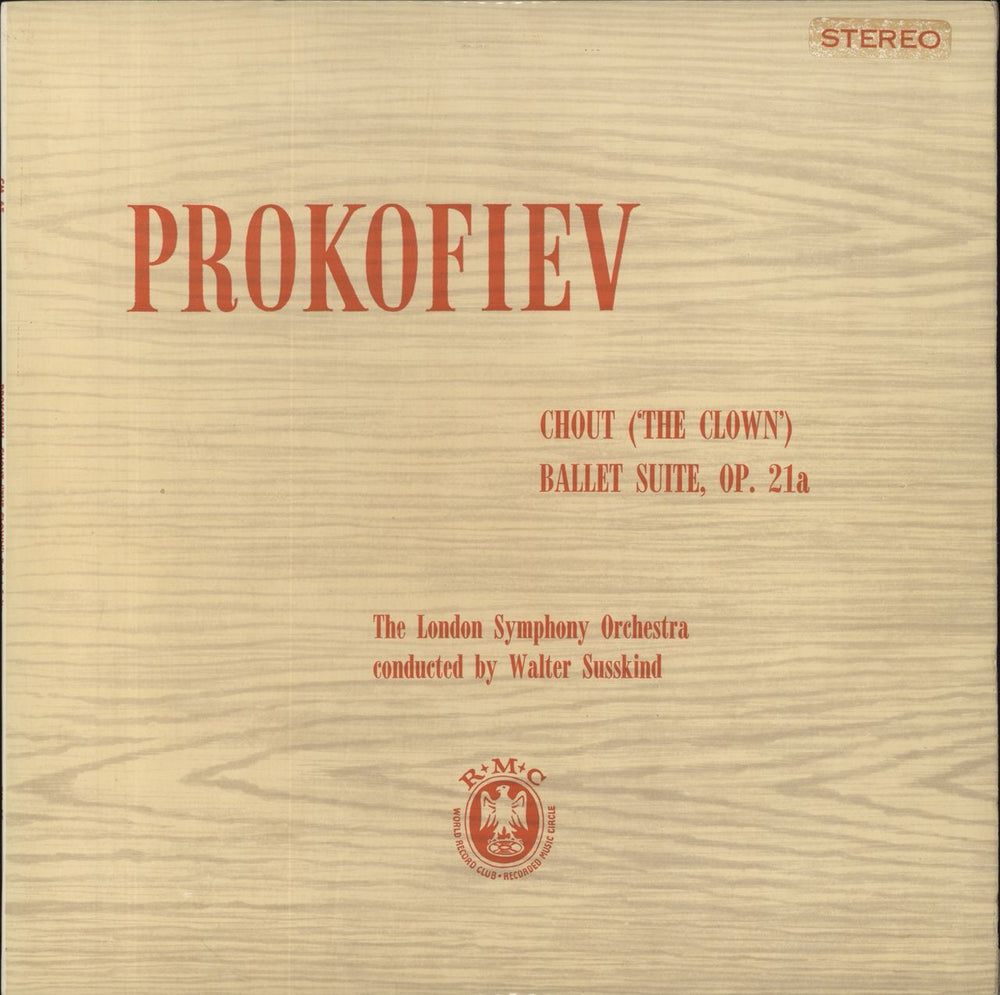 Sergei Prokofiev Prokofiev: Chout ("The Clown") Ballet Suite, Op. 21a UK vinyl LP album (LP record) SCM65